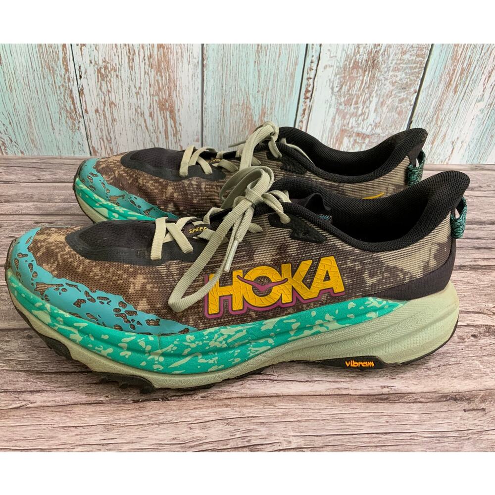 Hoka Men's Speedgoat 6 Trail Running Shoes Multicolor - Size 10B